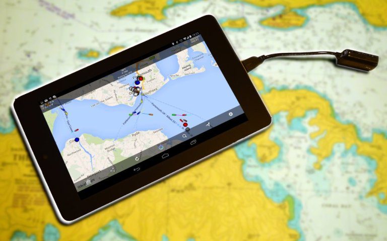 Tablet con Boat Beacon