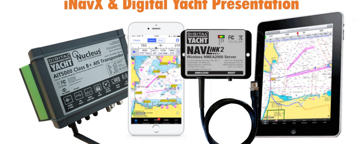 Aplicación iNavX con productos de Digital Yacht