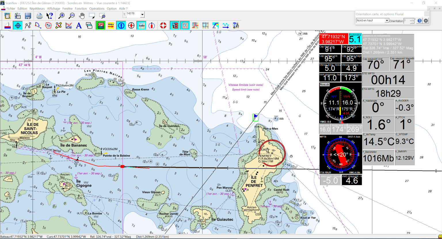 recibir datos NMEA 2000 en una aplicación o programa de navegación