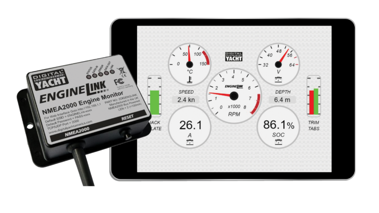 panel de control motor barco