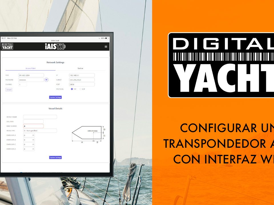 configuracion transpondedor AIS con interfaz web Digital Yacht